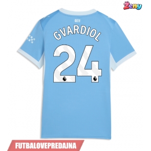 Lacne Ženy Futbalové dres Manchester City Josko Gvardiol #24 2026-27 Krátky Rukáv - Domáci